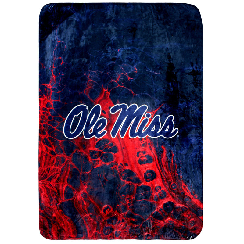 Couverture en polyester doux sublimé, l 30 po x L 40 po, Rebels d'Ole Miss