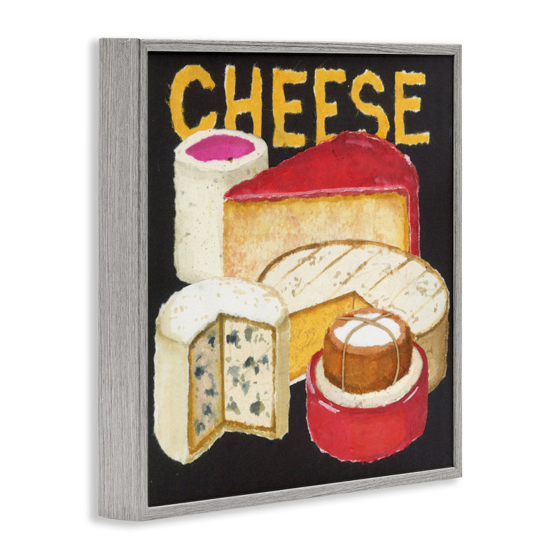 Giclée encadrée de roues de fromage assorties, conception de Nancy Overton, Estampe numérique Farmhouse, H 24 po x l 24 po