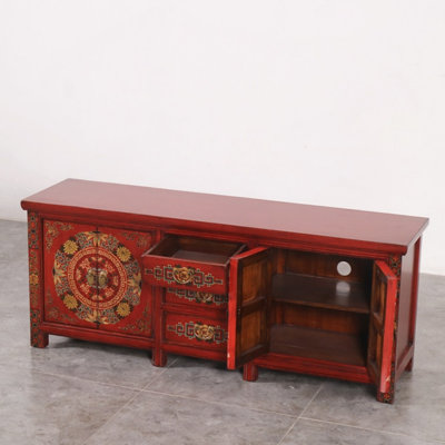 Red Vintage TV Cabinet