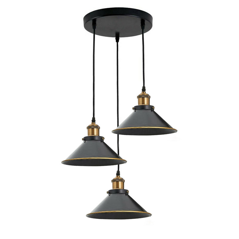 Ocean Village 3 - Light Black Cluster Pendant