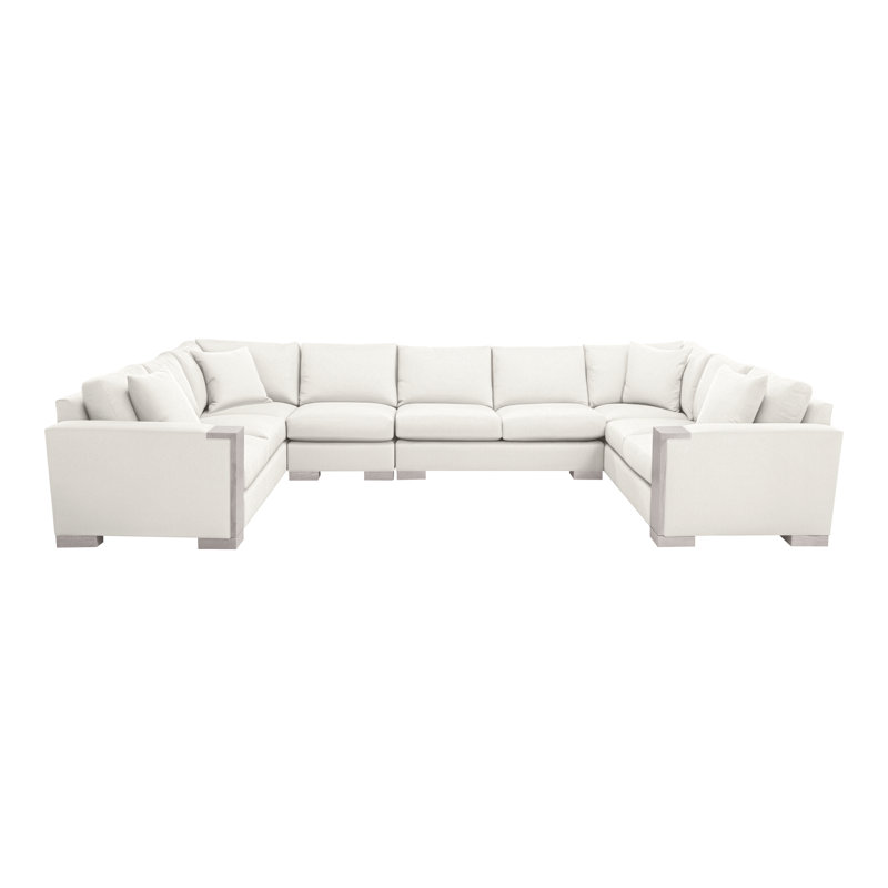 Abingdon By Michael Weiss Upholstered Sectional Symmetrical, Kennelly Snow, Dove Gray