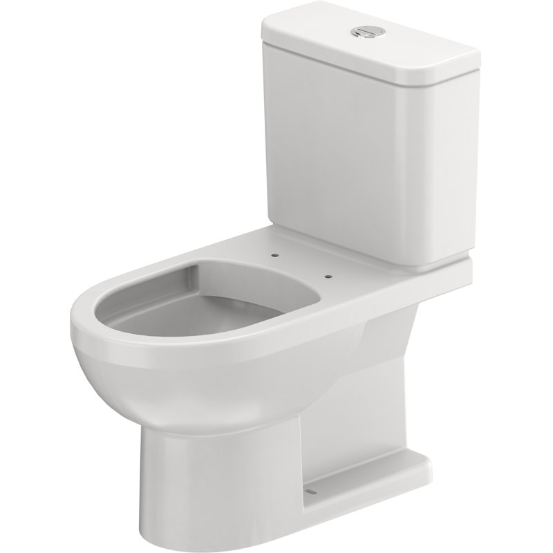 Duravit Dual-Flush Elongated Two-Piece Toilet (Seat Not Included)