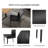 Dining Set - 67” Table with Modern Expandable Design Kitchen Dining Table Set, Table Set with Dining Chair for Kitchen Dining Room-611208663-656058192