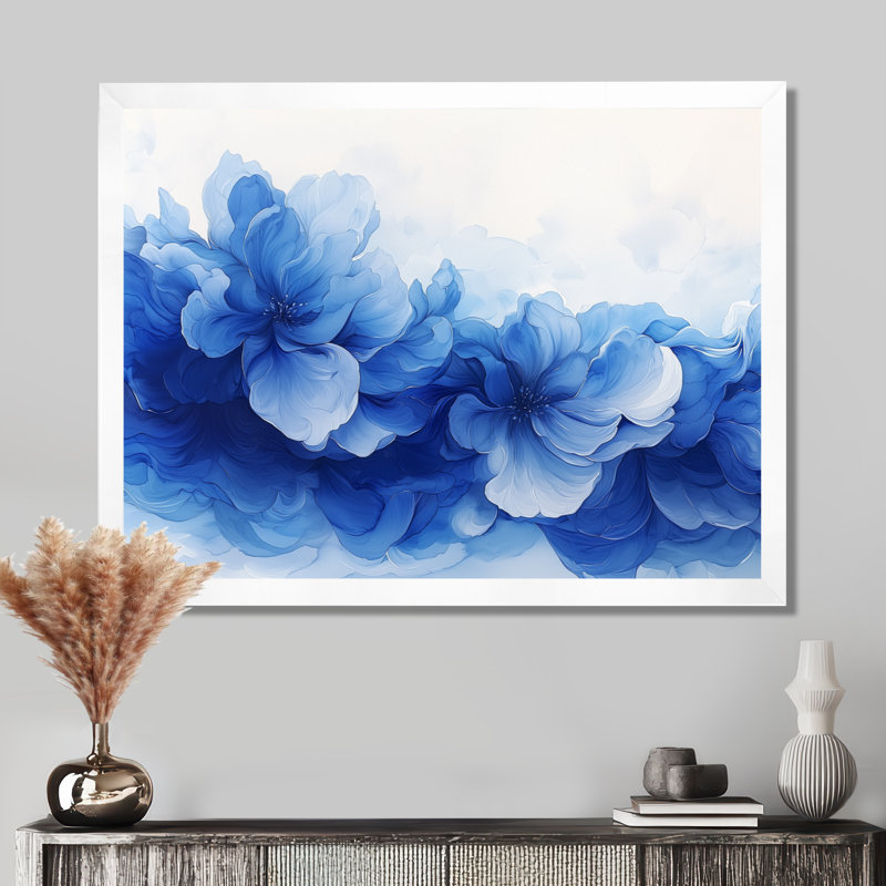 Horatio - Abstract Wall Art, Reproduction encadrée d'une seule photo sans pass, H 12 po x l 20 po, Blanc