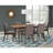 Carson Carrington Natural Walnut Extension Leaf Dining Table