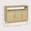 Buffet avec portes en rotin