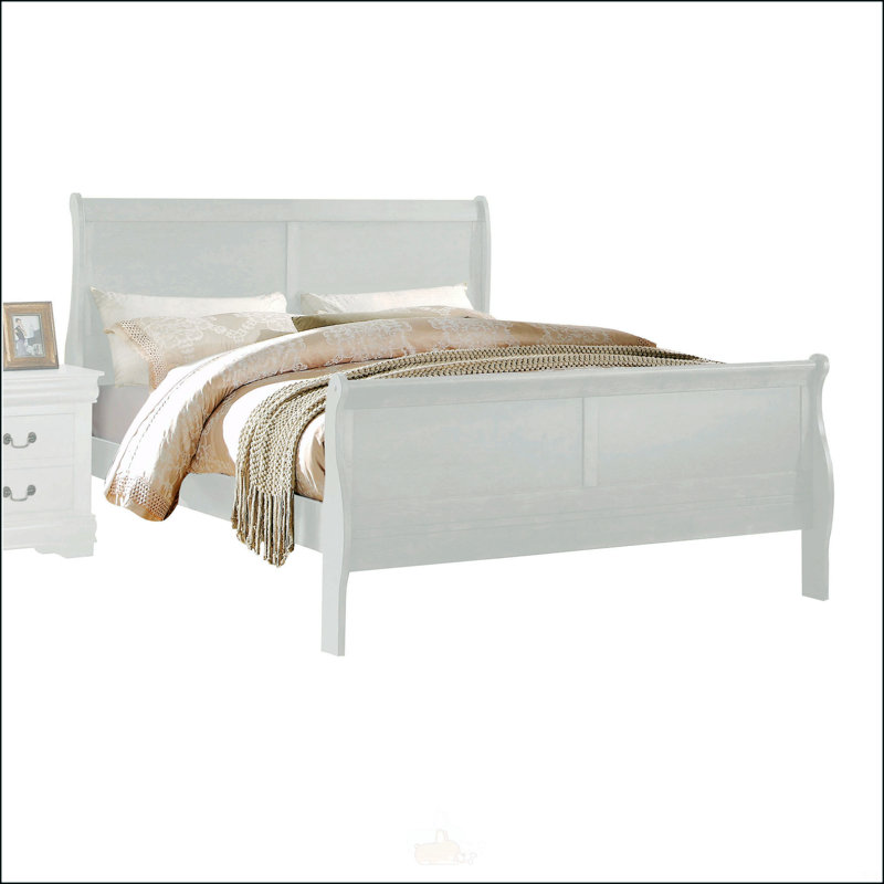 White Finish Queen Bed