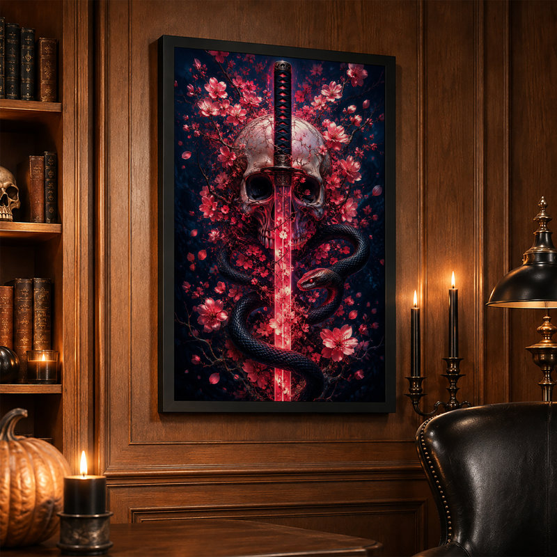 Art sur toile Halloween, H 30 po x l 20 po