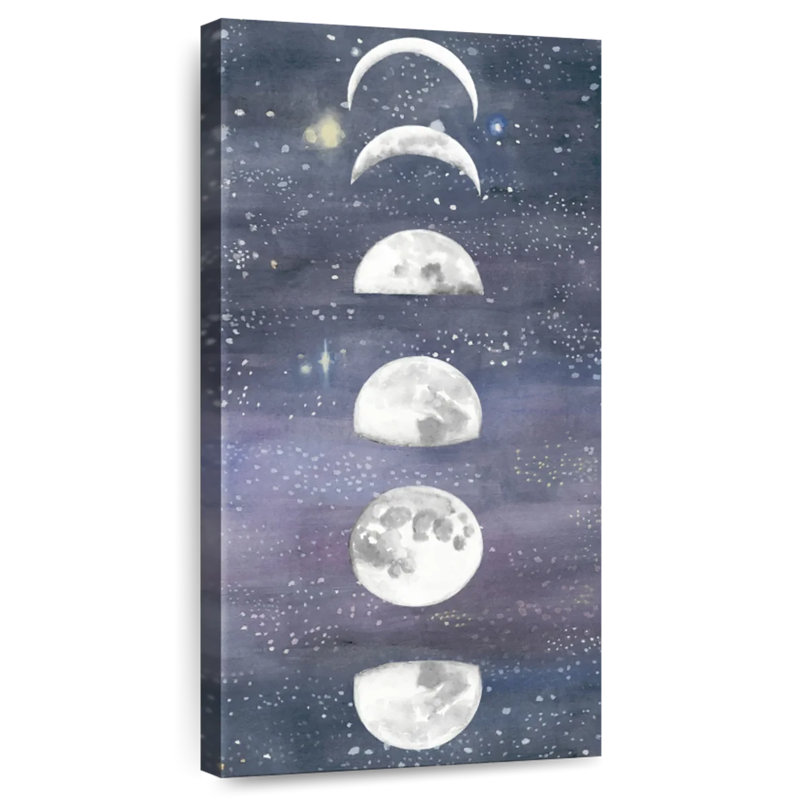 Moon Chart II, 24" H x 12" W