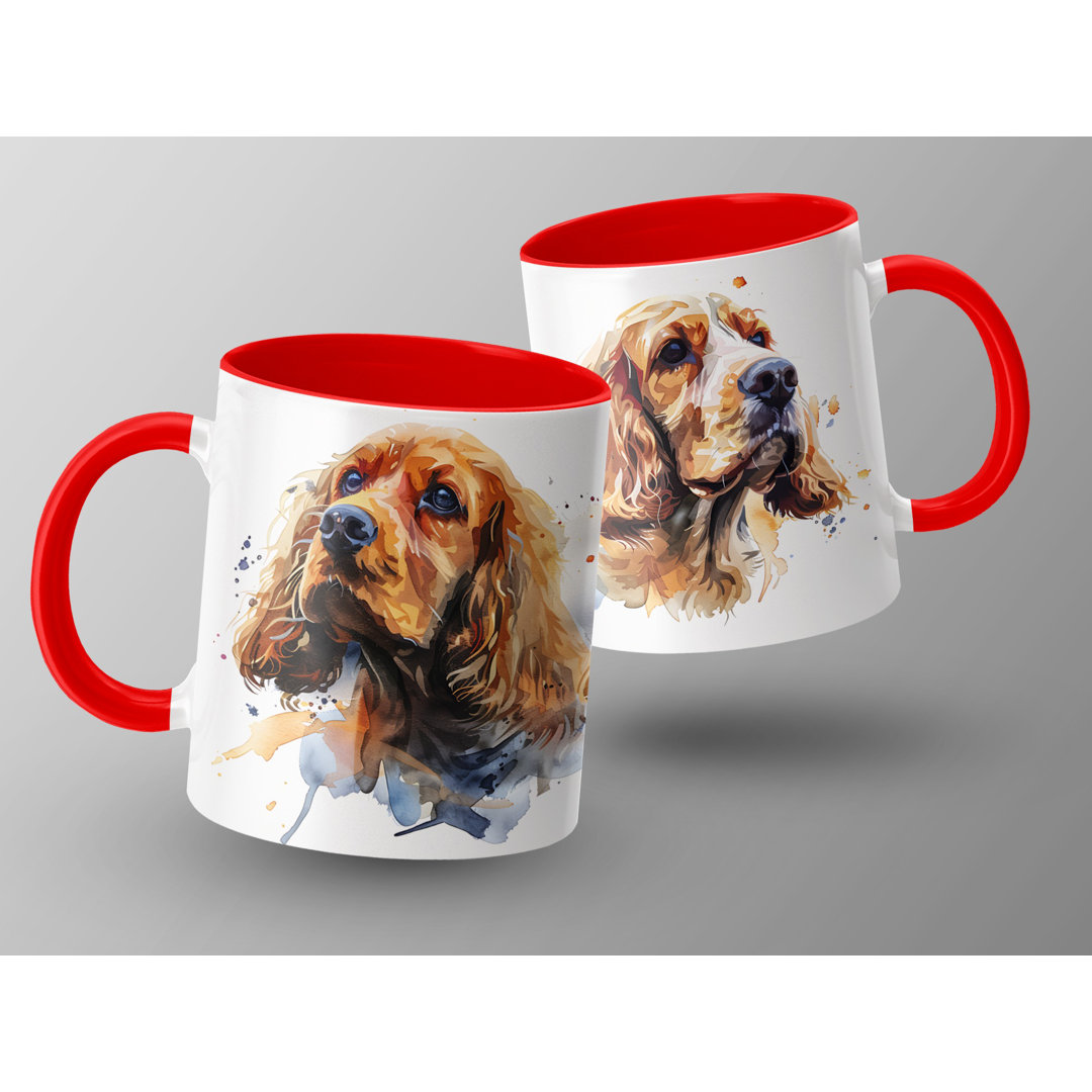 Artistic Watercolor Cocker Spaniel Dog Collection 11oz Coffee Mug
