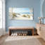 Tableau sur toile représentant une scène de plage avec un belvédère blanc (lot de 1)-943776002