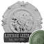 Médaillon de plafond Endurathane Southampton, DE 16 1/2 po x P 2 3/8 po, fini vert athénien peint à la main-2081743257