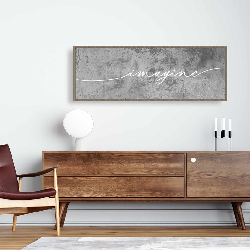 Imagine, toile encadrée - Motivation, décoration, citations, H 17,25 po x l 49,25 po