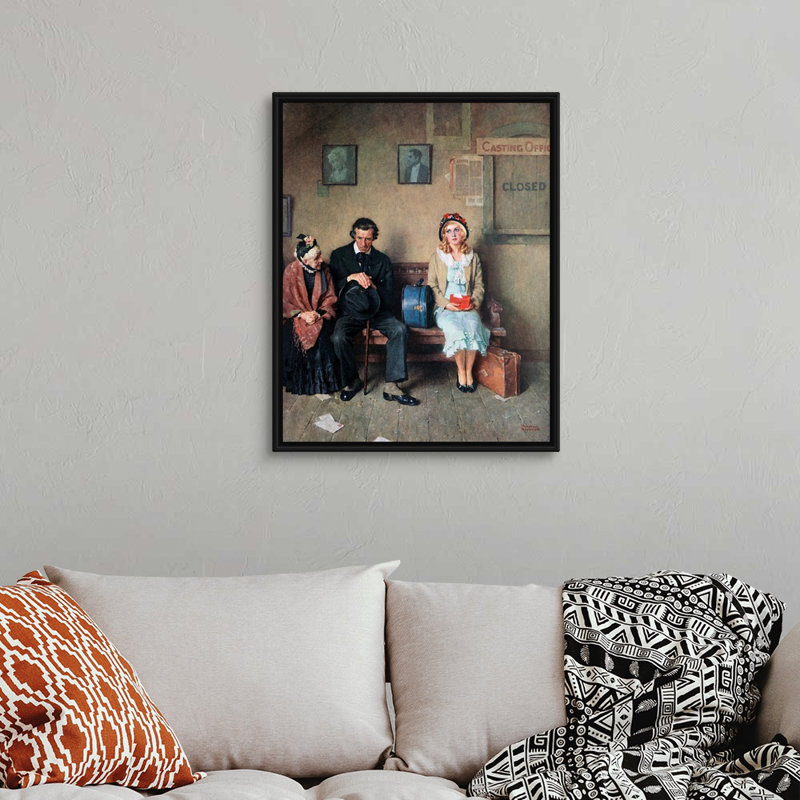 Impression sur toile Hollywood Dreams, Cadre flottant noir, H 32 po x l 26 po x P 1,75 po