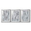 Marbré blanc I - ensemble de 3 cadres photo-350172098-350172096