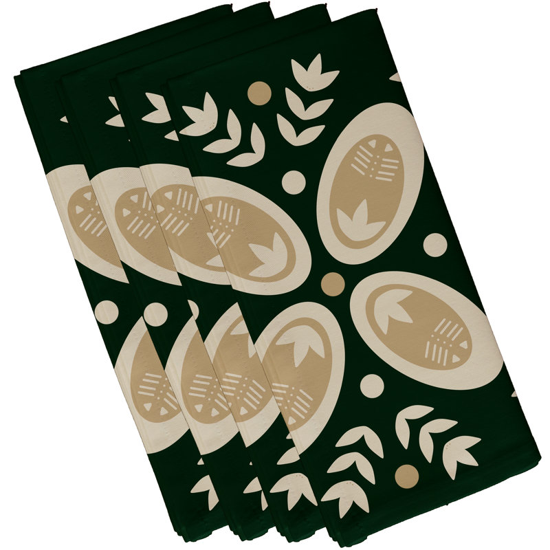 Ensemble de serviettes 4 pièces Mazee, Vert