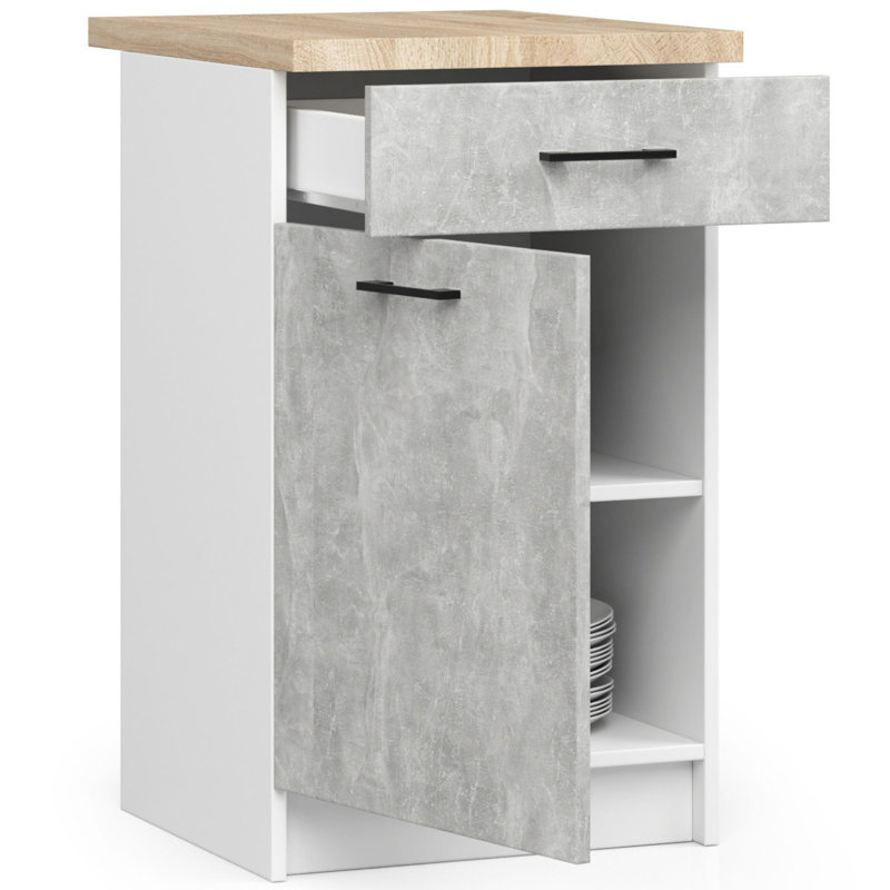 Oliwia kitchen base cabinet, 85cm H x 50cm W x 46cm D