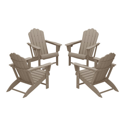 Outdoor Poly Adirondack Chair (Set Of 4)