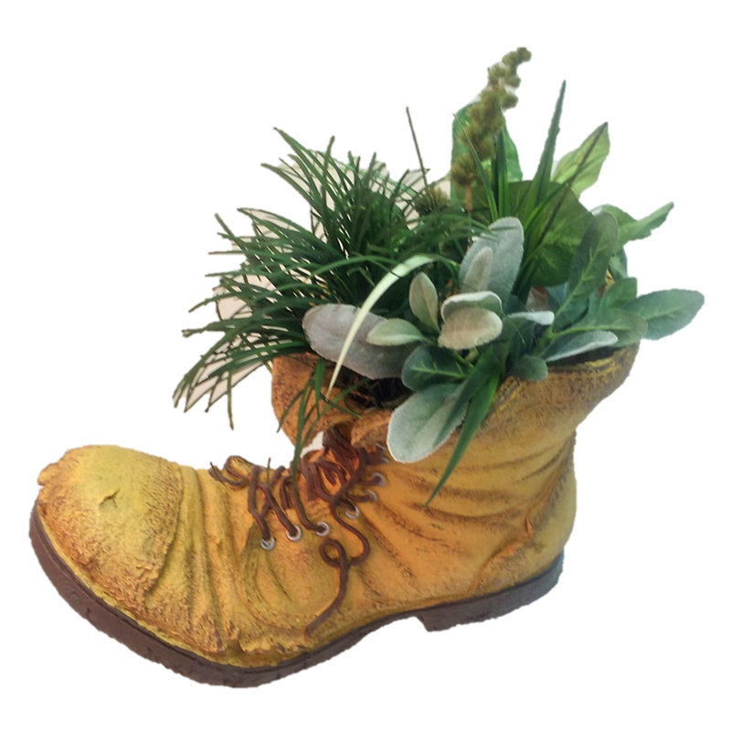 Toad Hollow Old Boot Statue Planter
