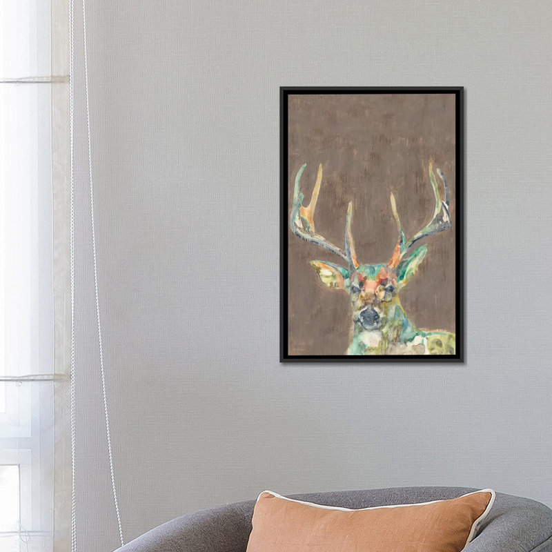 « rustique sauvage i », reproduction sur toile, H 26 po x l 18 po x P 1,5 po, Toile avec cadre noir, Pas de tapis