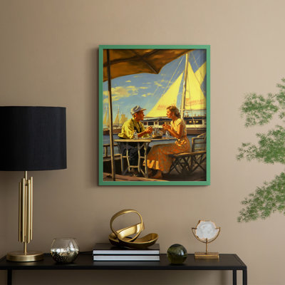 NAUTICAL Series DCXXXVII Framed Print - Solid Wood