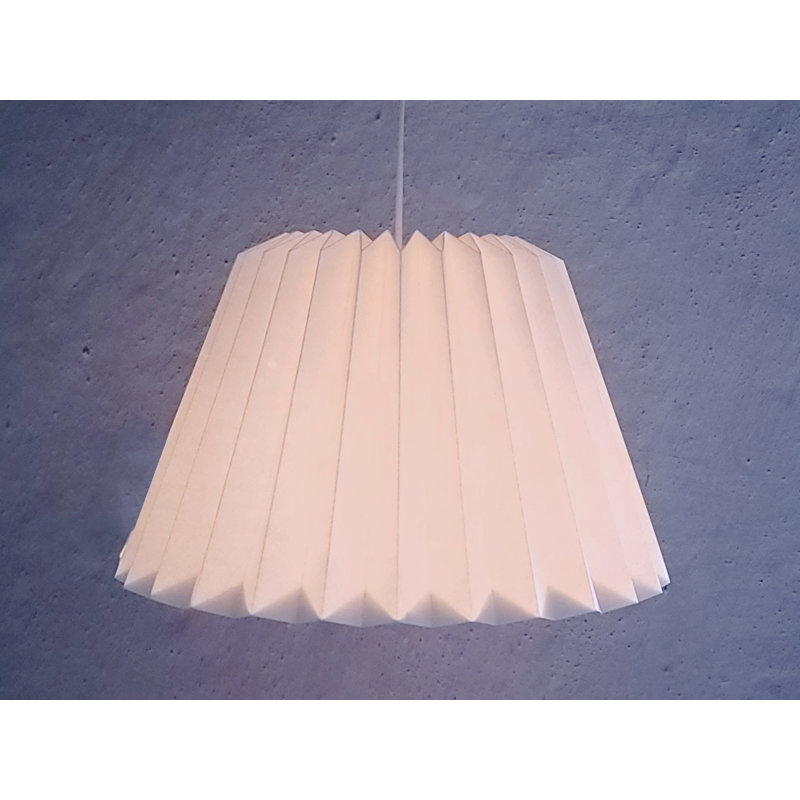 Abat-jour de luminaire suspendu en papier H 8,5 po x l 15 po