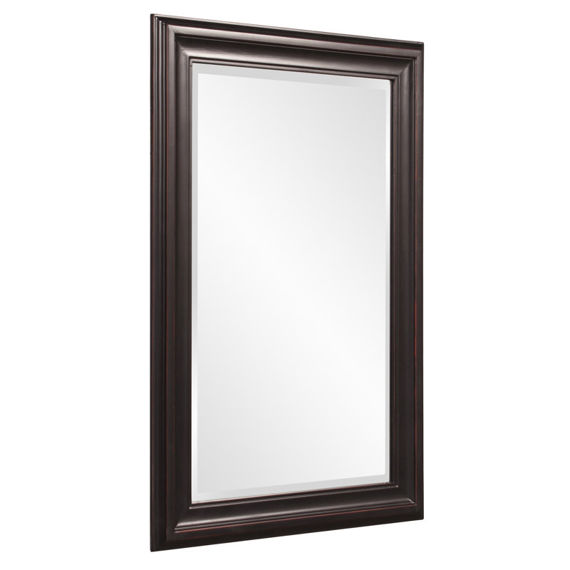 Mora Solid Wood Rectangle Mirror, Oil Rubbed Bronze