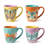 Butterflies Set of 4 Mugs 16oz 4 asst.