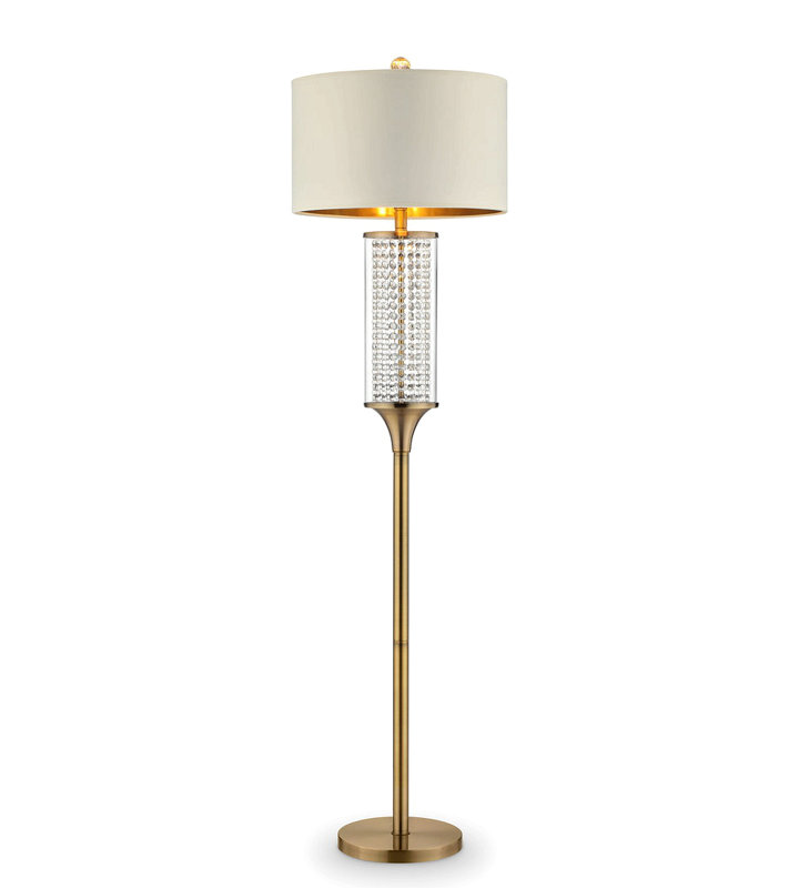 62.25-Inch Pluviam Crystal Floor Lamp