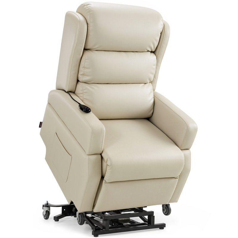 Movable Dual Motor Height Adjustable Riser Recliner Chairs with Wheels
