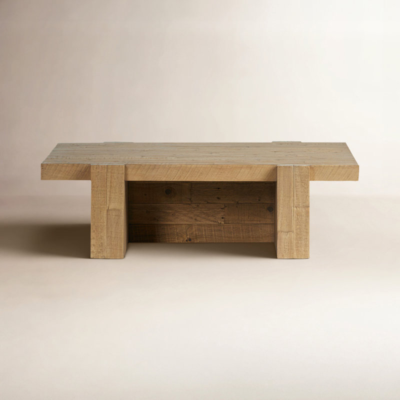 Finnian Solid Wood Top Single Coffee Table