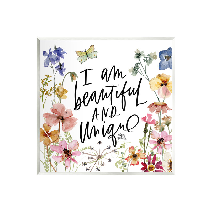 «Beautiful and Unique Uplifting Nature» par Valerie Weiners - impression, H 12 po x l 12 po x P 0,5 po, Unframed