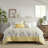  5 Piece Seersucker Comforter Set with Throw Pillows-189933925