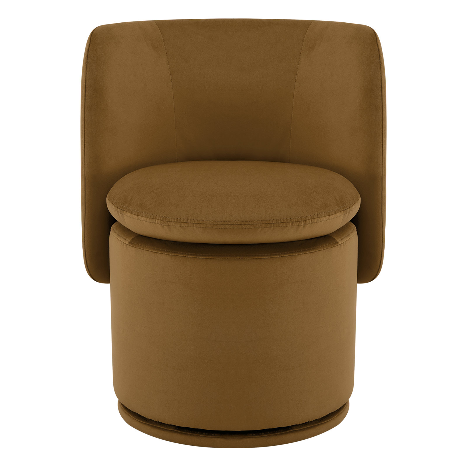 Adrielle Swivel Linen Side Chair, Soren Ochre