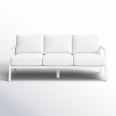 Armando 75” Aluminum Outdoor Sofa with Sunbrella Cushions by AllModern