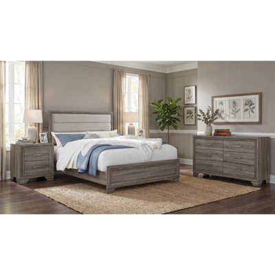 Walker Brown Oak Queen 4-piece Bedroom Set
