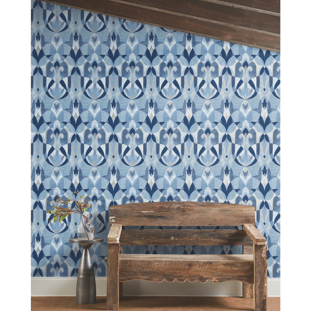 Malta Geometric Double Roll York Wallcoverings 
