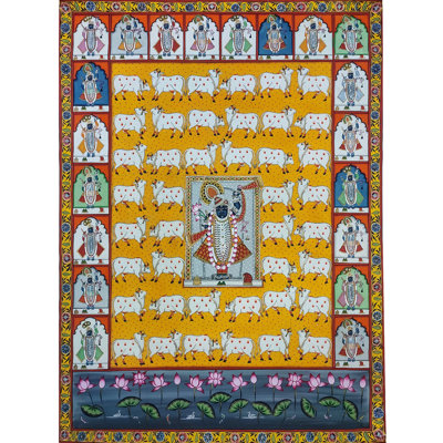 Shrinathji Gopashtami Pichhwai, peinture | Par Dheeraj Munot