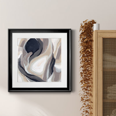 Stone Ripple II - reproduction encadrée de qualité supérieure - prête à être accrochée