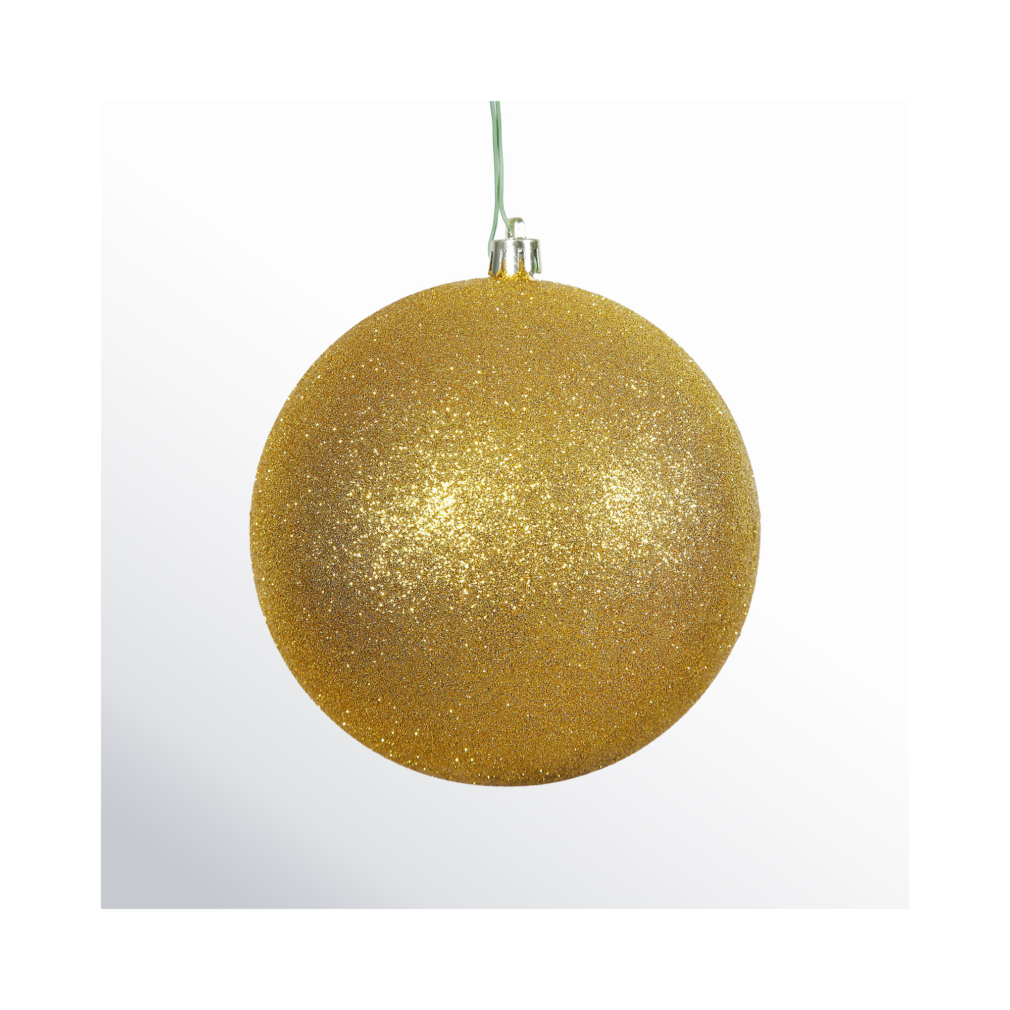 Holiday Décor Ball Ornament, Antique Gold, 2.75" H x 2.75" W x 2.75" D