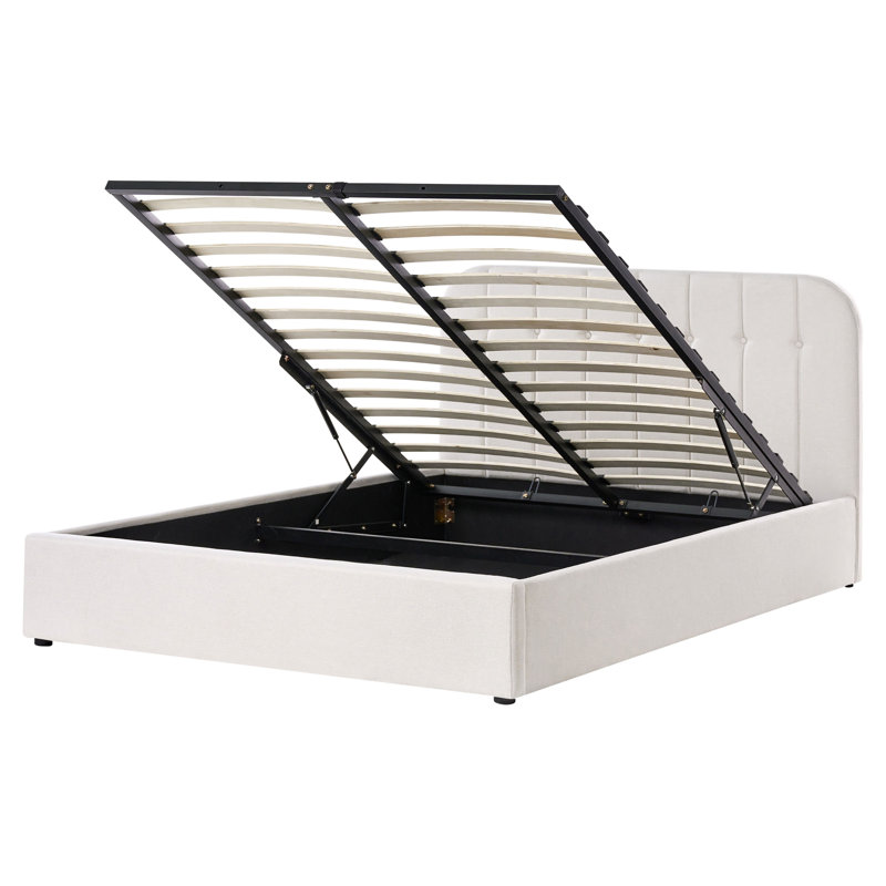 Upholstered Ottoman Storage Bed, European Kingsize (160 x 200 cm)