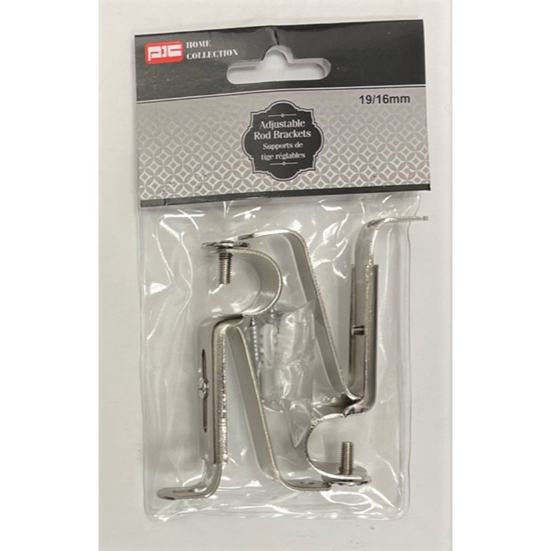 Support de fixation argenté réglable de 0,63 po à 0,75 po et 0,85 po