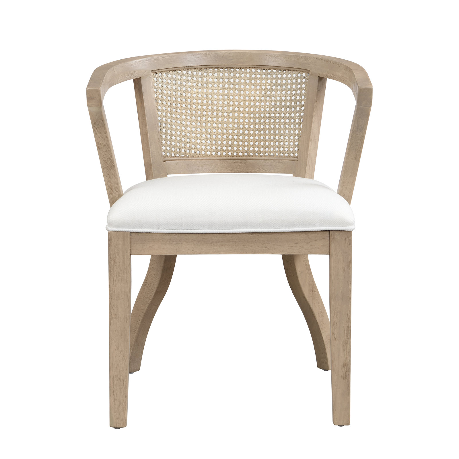 Ashia Dining Armchair, Cream/Light Ash