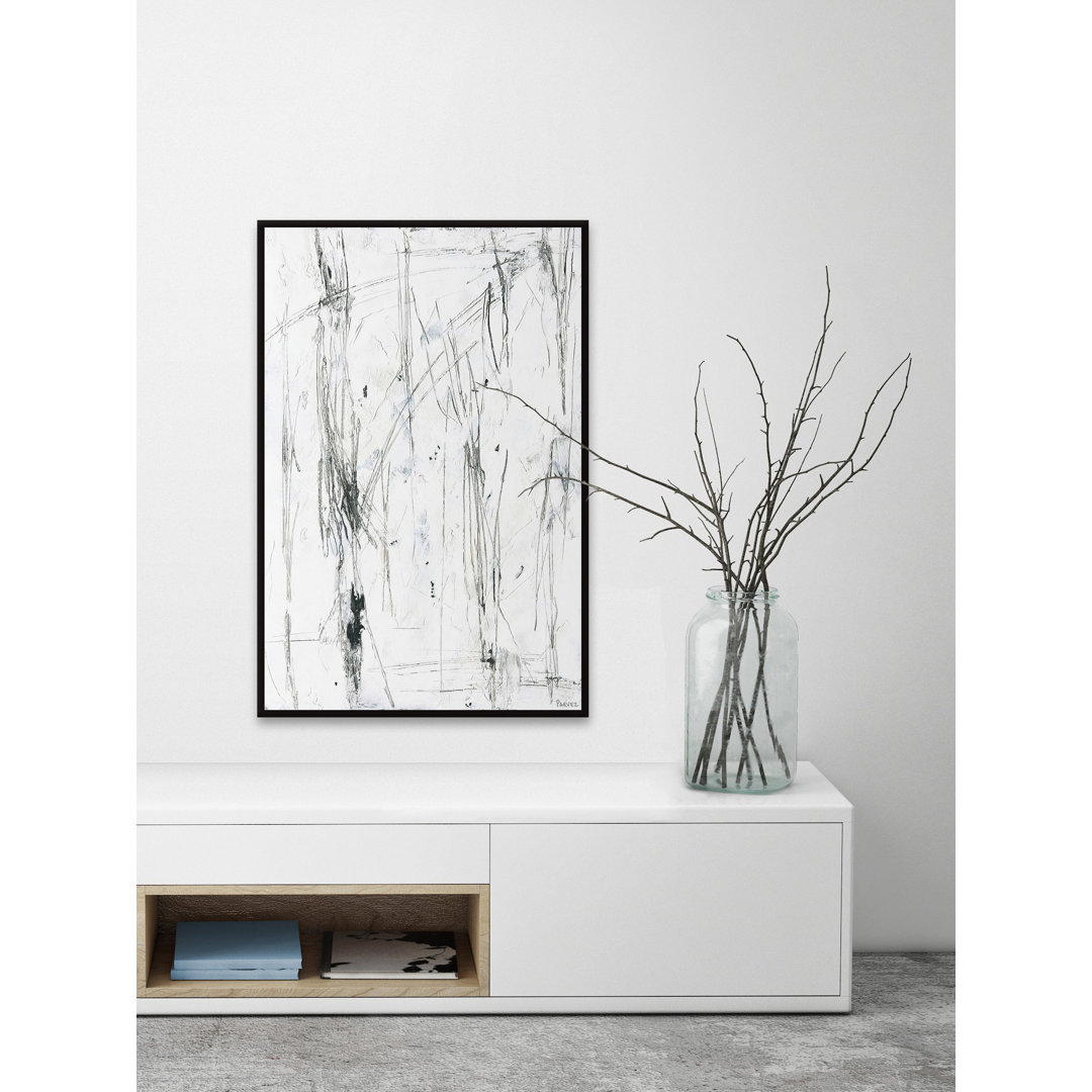 "Calm Energy" Floater Framed Painting Print On Canvas
