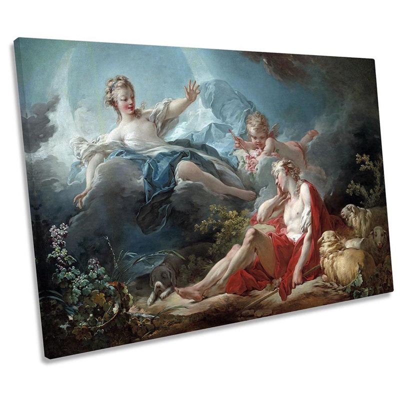 Jean-Honore Fragonard Diana And Endymion - Wrapped Canvas Print, 30.5cm H x 45.7cm W x 2cm D