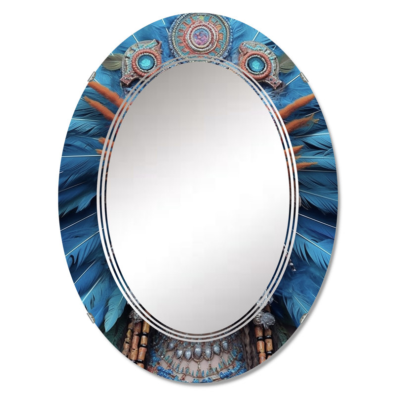 Mailla - Miroir mural moderne ovale, 36 po x 24 po
