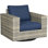 Michael Weiss Montclair Swivel Patio Armchair with Cushions