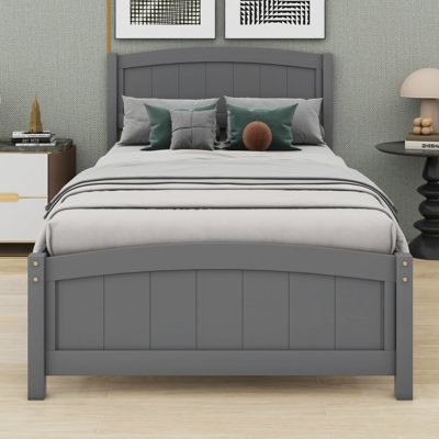 Platform Bed With Headboard And Footboard.