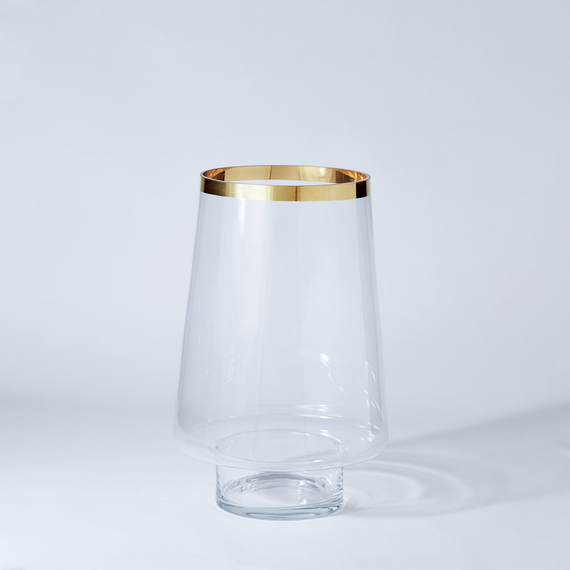 Banded Hurricane, Clear, 22" H x 15" W x 15" D