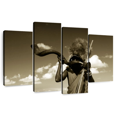 Maasai Warrior Sepia